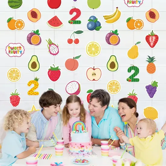 Fruit Party Decorations Twotti Fruity Birthday Hanging Swirls Fruit Birthday Theme Party Supplies {4}