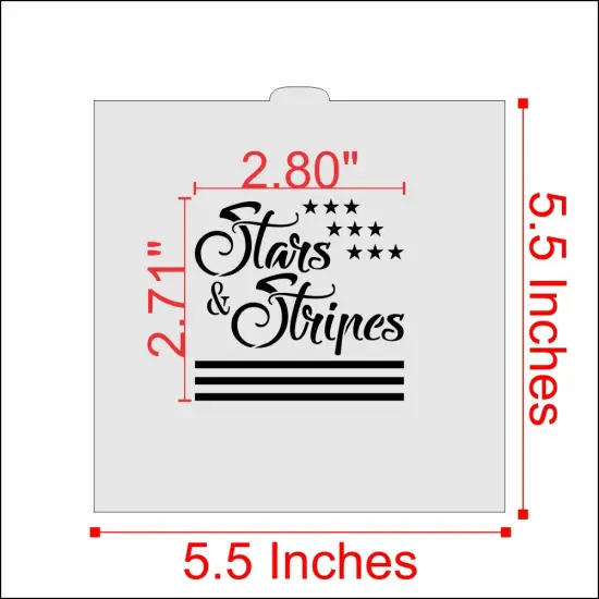 Stars & Stripes Cookie & Craft Stencil | CM208 by Designer Stencils | Cookie Decorating Tools | {2}