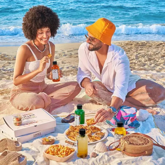 48pcs 8oz Plastic Juice Bottles with Caps {2}