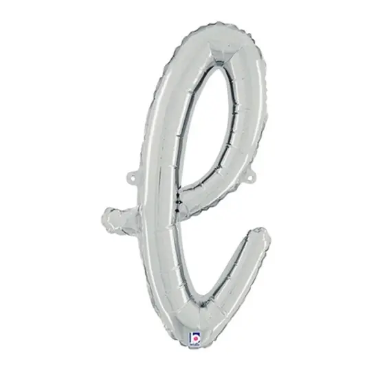 Betallic&reg; 24 inch Script Letter L Silver Air Fill Only {1}