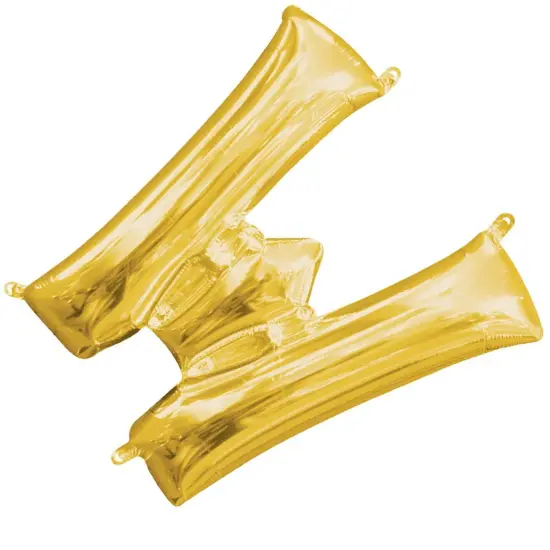 Anagram&reg; 16" Gold Letter W Balloon Air Fill Only Foil Mylar {5}