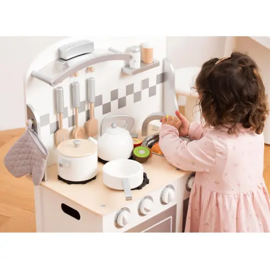 New Classic Toys Kitchenette Bon Appetit DeLuxe, White/Silver {5}