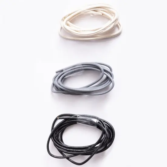 Rounded Leather Cording 2mm {1}