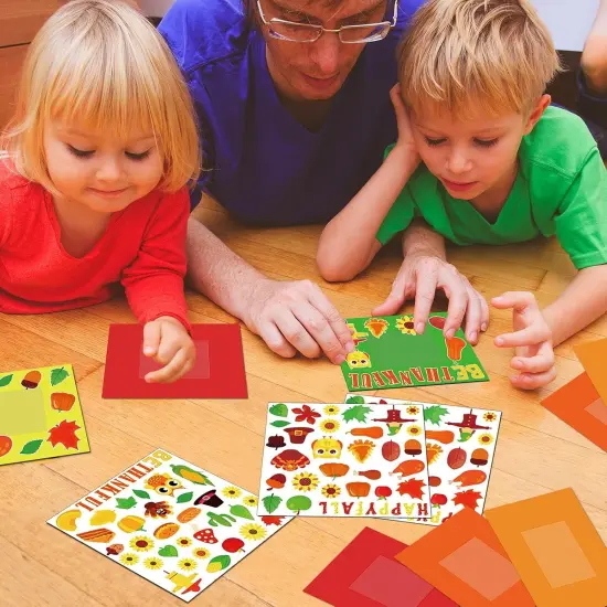 30 Packs - Thanksgiving Fall Picture Frame Craft Kits {5}