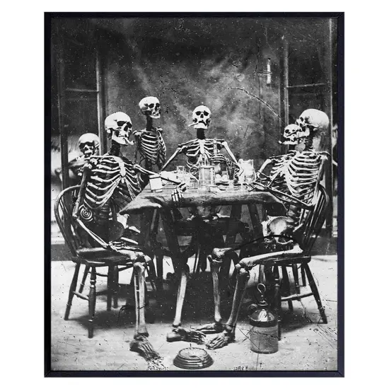 Vintage Skeleton Wall Art LARGE 11x14 {1}