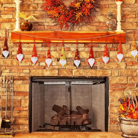 10Pcs Thanksgiving Hanging Gnomes Ornaments {2}