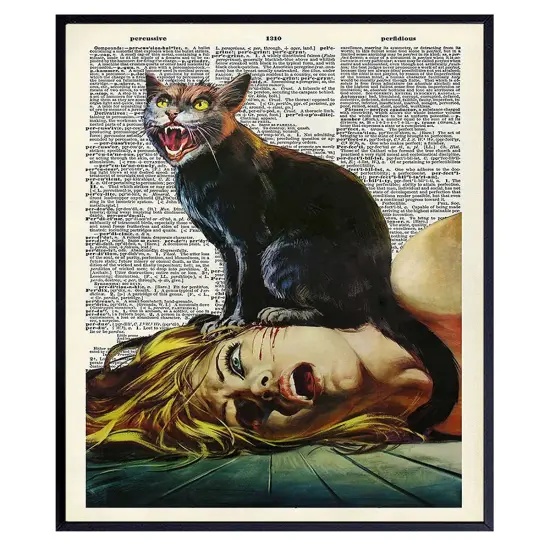 Cat Horror Movie Wall Art & Decor {1}