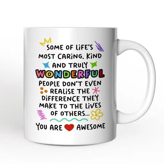 You Are Wonderful Mug, Heartful Message Gift {6}