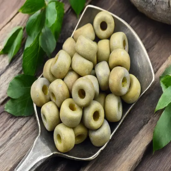 20g Matte Lemon Nebula 2/0 Matubo Beads {2}