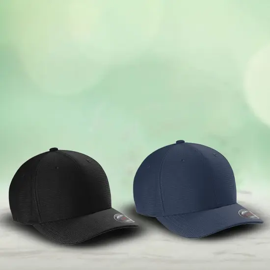 TravisMathew FOMO Solid Cap Structured Mid Profile Flexfit 63/33/4 cotton/polyester/polyurethane Blend Light Heather Grey {2}