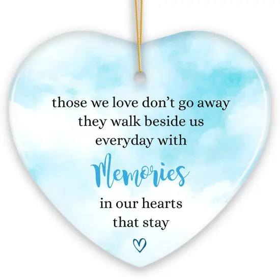Memories in Our Hearts Ornament, Beloved Remembrance Christmas Gift {7}