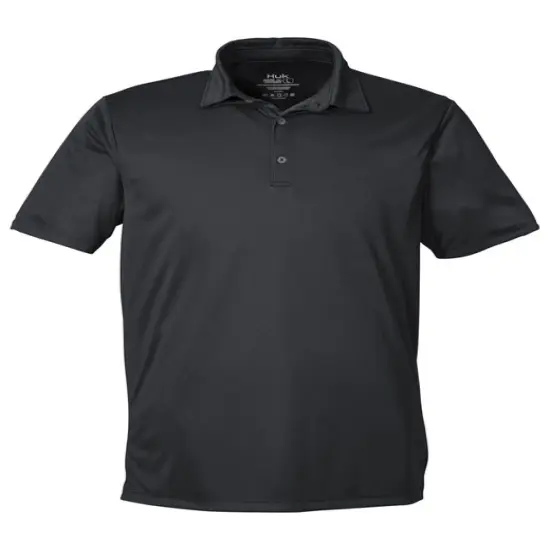 HUK&reg; Men's Pursuit Performance Polo Black {1}
