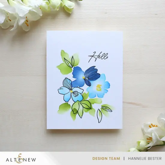 Dynamic Duo: Playful Watercolor Flowers {5}
