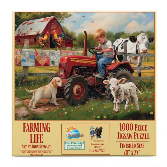 Sunsout Farming Life 1000 pc Jigsaw Puzzle 77072 {4}