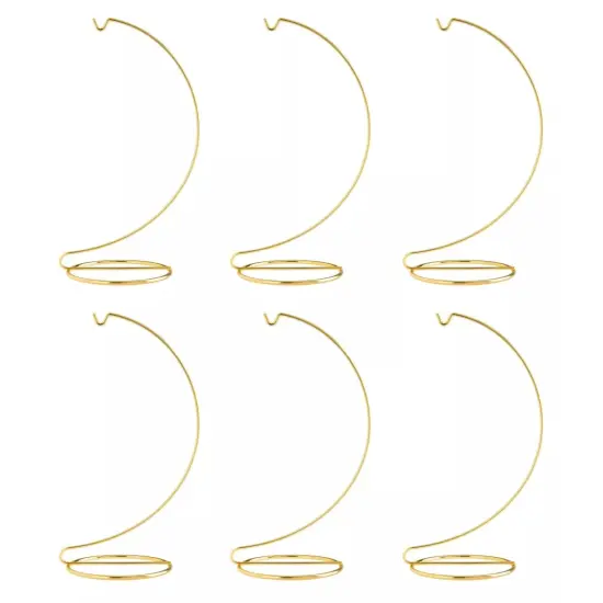 Kitcheniva 10" Display Stand Wire Hanger Holders Bright Gold {2}