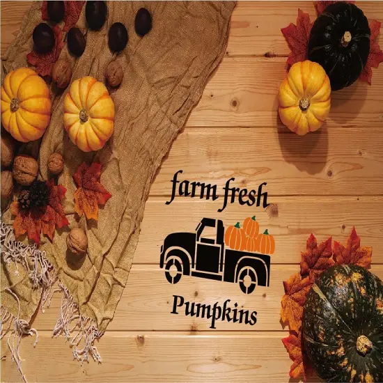 9 Pieces Reusable Thanksgiving Stencils for Painting on Wood {4}