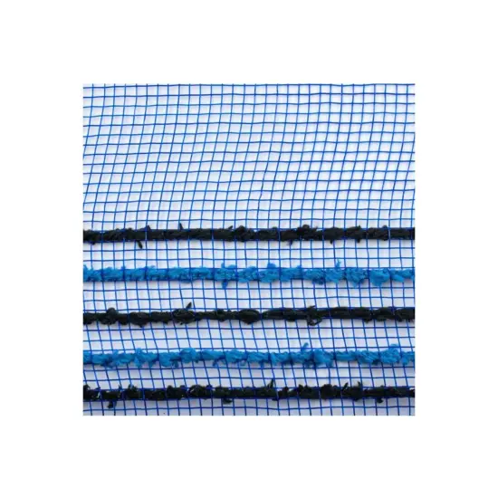 10.5" Drift Border Edge Mesh Ribbon: Royal Blue/Black (10 Yards) {2}