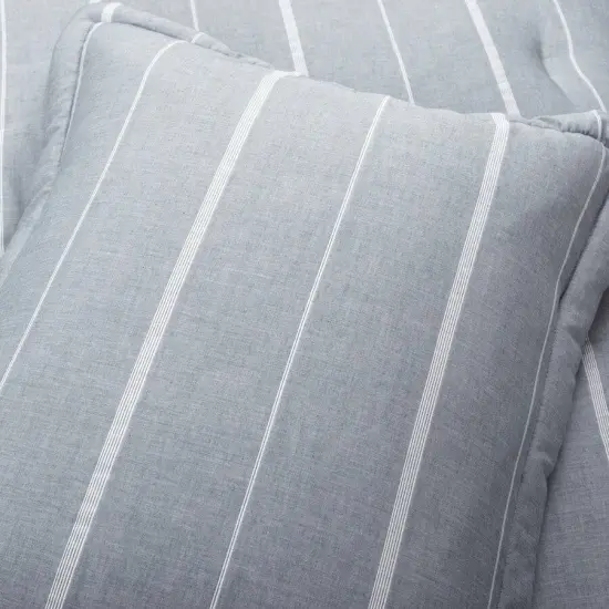 3-Piece Classic Stripe Comforter Set with Woven Cotton and Polyester Fill Ideal for Bedrooms {3}