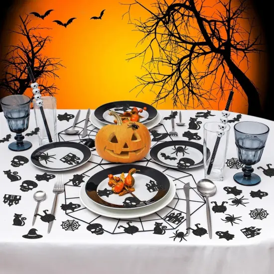 Halloween Black Table Confetti {3}