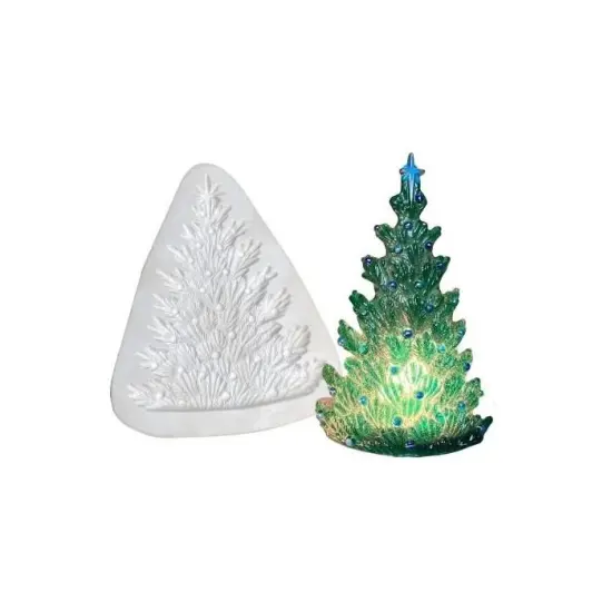 11" x 9" x 1.5" Large Christmas Tree Glass Fusing Kiln Mold {1}
