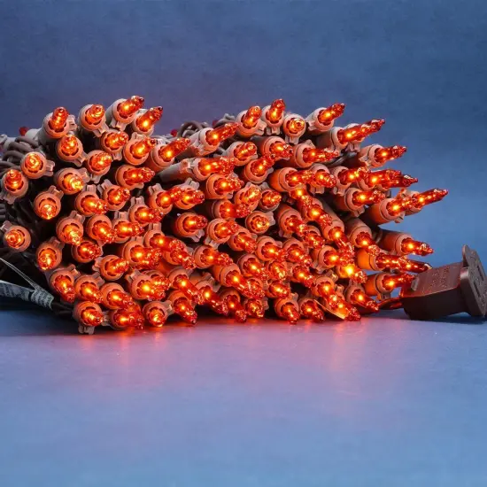 200 Count Orange Christmas Lights - Pack of 2 {4}