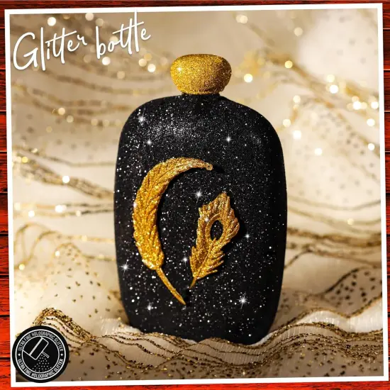 Black Glitter, 150g/5.29oz Black Fine Glitter for Crafts {2}