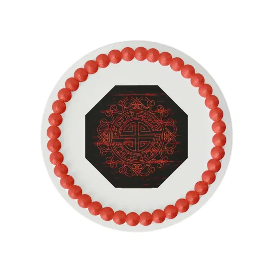 Miraculous: Tales of Ladybug & Cat Noir - Master Fu Symbol Edible Cake Topper {4}