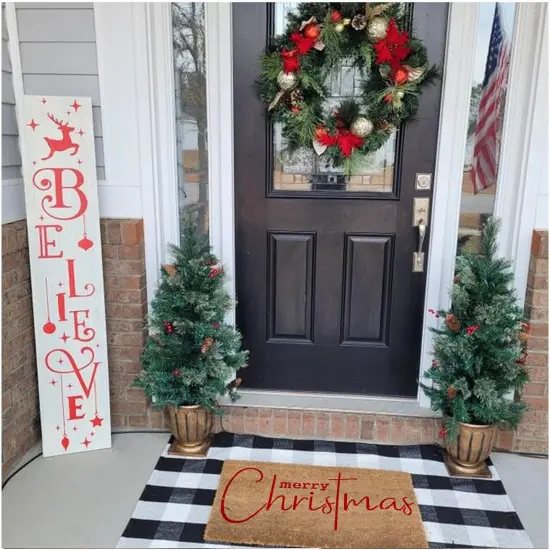12 Pcs Porch Christmas Stencils {2}