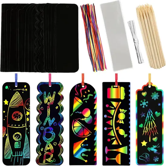 Scratch Art, 40 Sets 5 Styles Scratch Art {1}