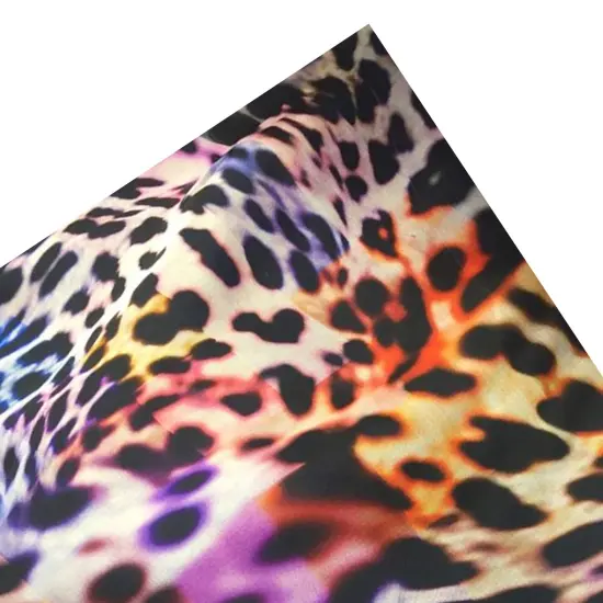 56 Inches Silk Animal Print Fabric Soft Luxury Material {5}