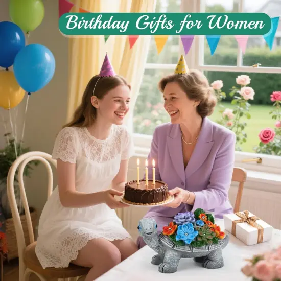 Turtle Statue Solar Lights Outdoor Garden Decor {2}