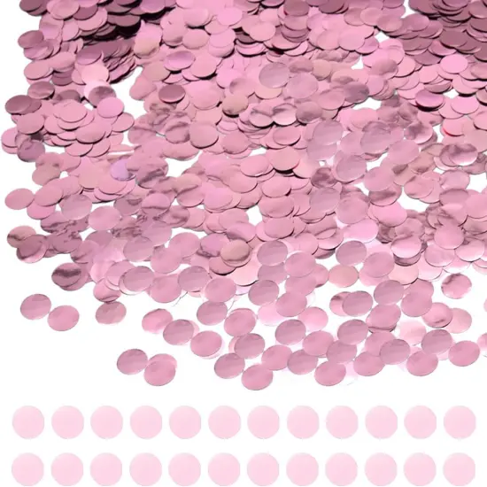 Confetti Round Glitter Table Confetti Dots - Pink {1}