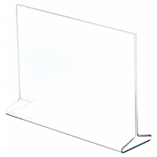 Plymor Clear Acrylic Sign Display / Literature Holder (Top-Load), 8.5" W x 5.5" H {2}