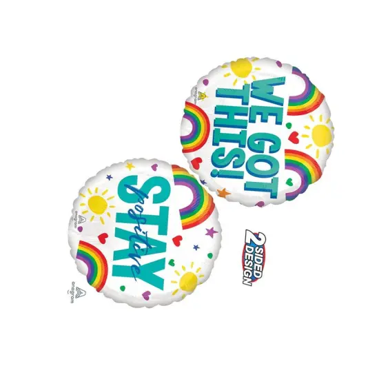 Anagram&reg; Stay Positive We Got This Balloon 18 Inch {3}