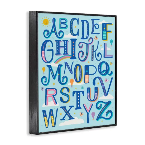 Stupell Industries Alphabet Letters in Sky Framed Giclee By Jalynn Heerdt {9}