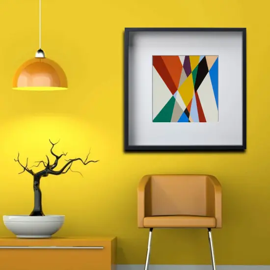 Black Frame with Mount, 19&frac34;x19&frac34;" &ndash; Deep Frame, No-Nail Hanging, Gallery Ready! {2}