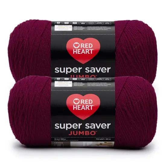 Red Heart Super Saver Yarn 12 Pack-Burgundy {1}