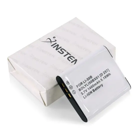 Insten Li-50B Li-Ion Replacement Battery for Olympus Stylus 1010 / 1020 / 1030 SW / 9000 / 9010 / VH-410 / VH-515 Tough 6020 / 8000 / 8010 White {5}
