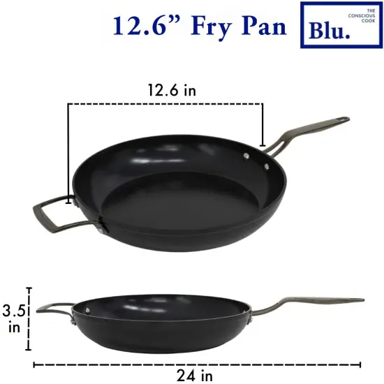 Blu. Cookware 12.6&rdquo; Induction Frying Pan, Non-Toxic {3}