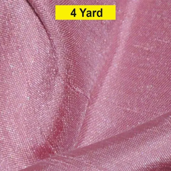 Shantung Satin Fabric Satin Dupioni Silk for Apparel and Garments 60" Wide Dusty Rose {1}