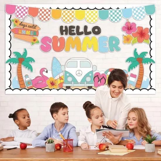 Hello Summer Bulletin Board Decoration Set {5}