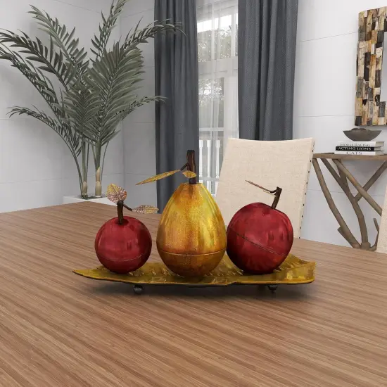 79 Metal Fruit Decorative Sculpture {4}