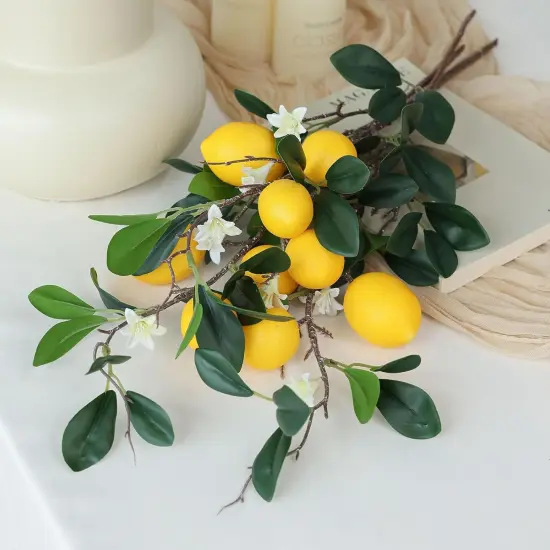 5pcs 24&ldquo; Artificial Lemons Branches {3}