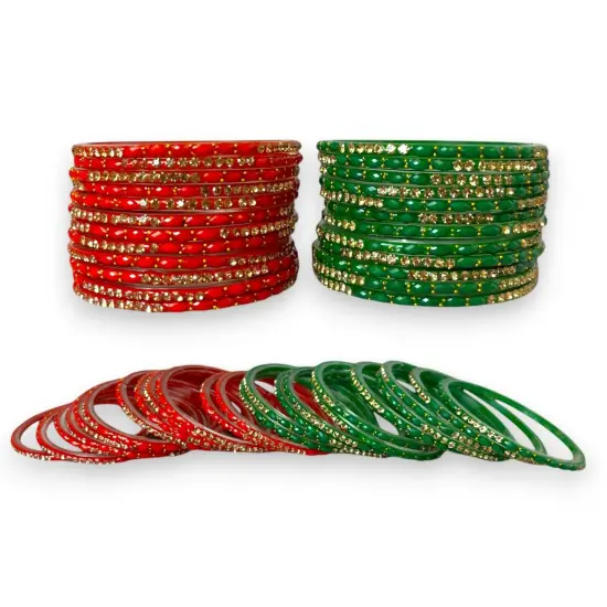 Glass Bangles Indian Jewelry Bangles (akshra) Ethnic Dailywear Bollywood Fashion Glass Bangles Set Bracelets for Women Wedding Teej Navratri Varalakshmi Vratham Return Gifts (12 Pieces) {2}
