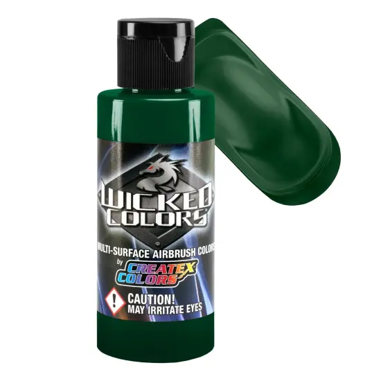 Pthalo Green - Wicked Colors Airbrush Paint, Semi-Gloss Finish, 2 oz. {1}