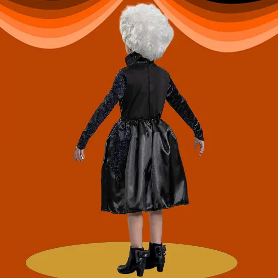 Kids Ursula Sea Witch Costume Little Mermaid Classic Dress with Tentacle Detail {5}