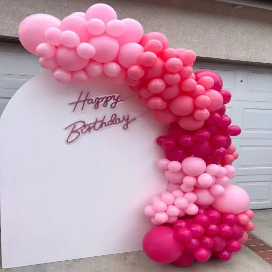 Pink Balloon Garland Arch Kit, Kelfara 109Pcs Hot Pink Latex Pastel Pink Balloon, 18 12 10 5 Inch Latex Balloons for Wedding Birthday Princess Theme Bridal Baby Shower Bridal Shower Party Decorations {5}