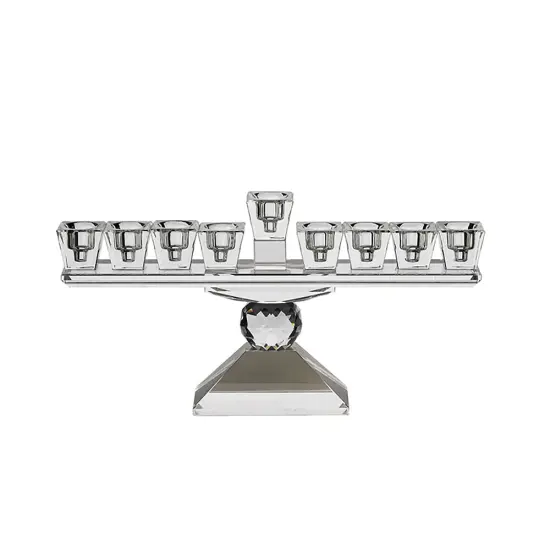 Crystal Menorah Decorative Jewel Stand By Kinor Decor {1}