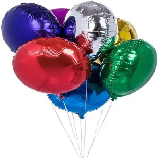 50pcs/lot Round Shape Foil Mylar Helium Balloon 18" Balloon Birthday Party Decoration Foil Balloons {1}
