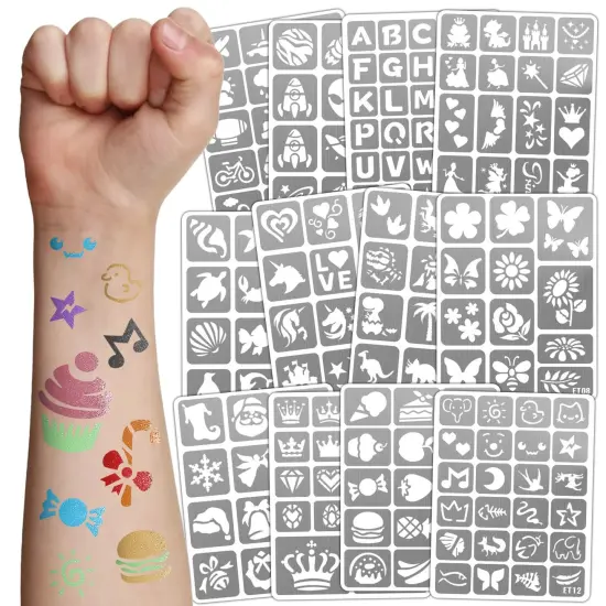 183 PCS Temporary Tattoos Stencils for Kids(Tattoos Stencils) {1}
